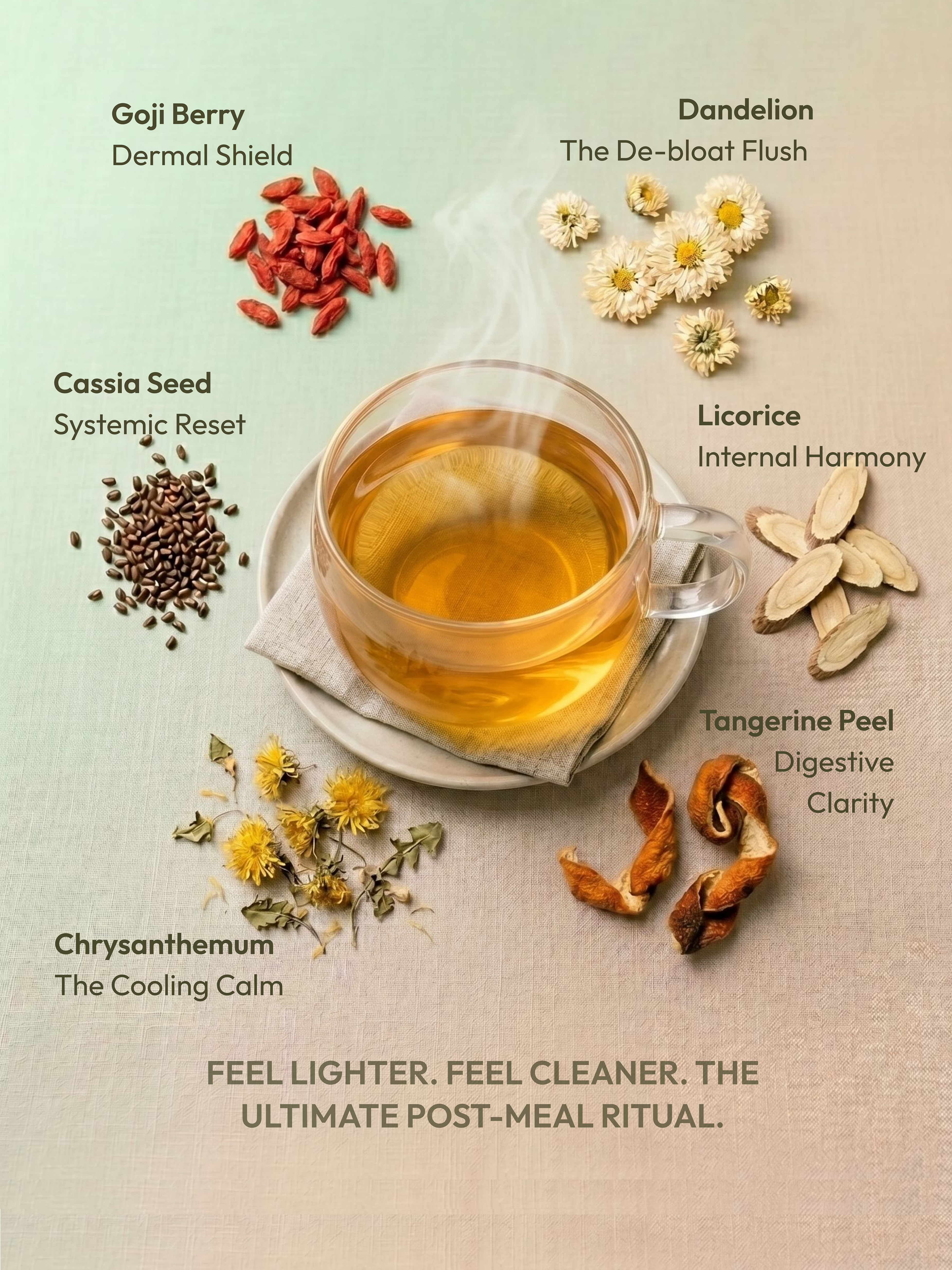 Herbal Liver Cleanse Tea with Goji Berry and Chrysanthemum