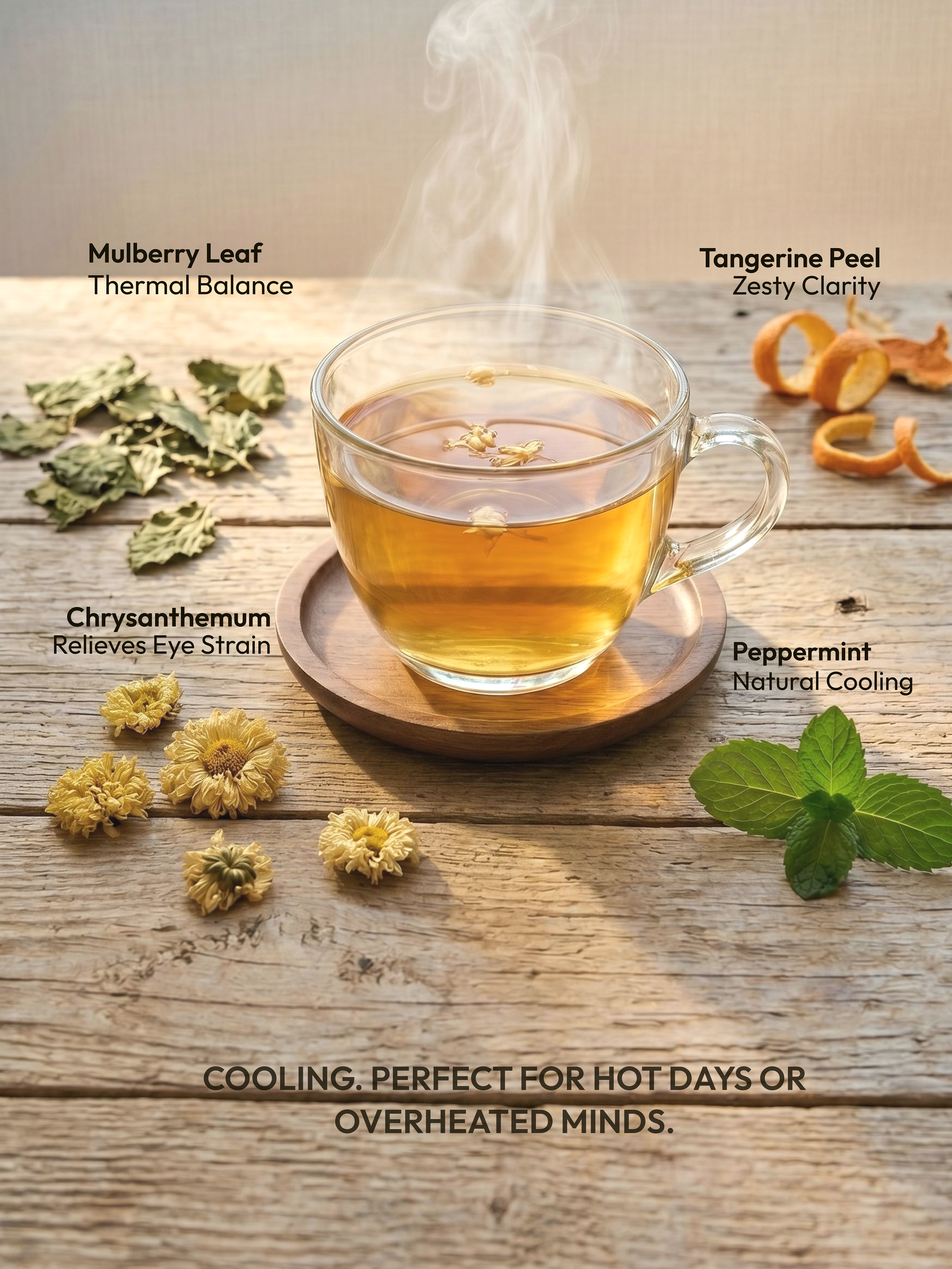 Cooling Detox Tea with Mulberry Leaf and Chrysanthemum